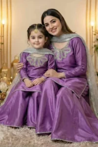 Royal Lavender Mother-Daughter Set